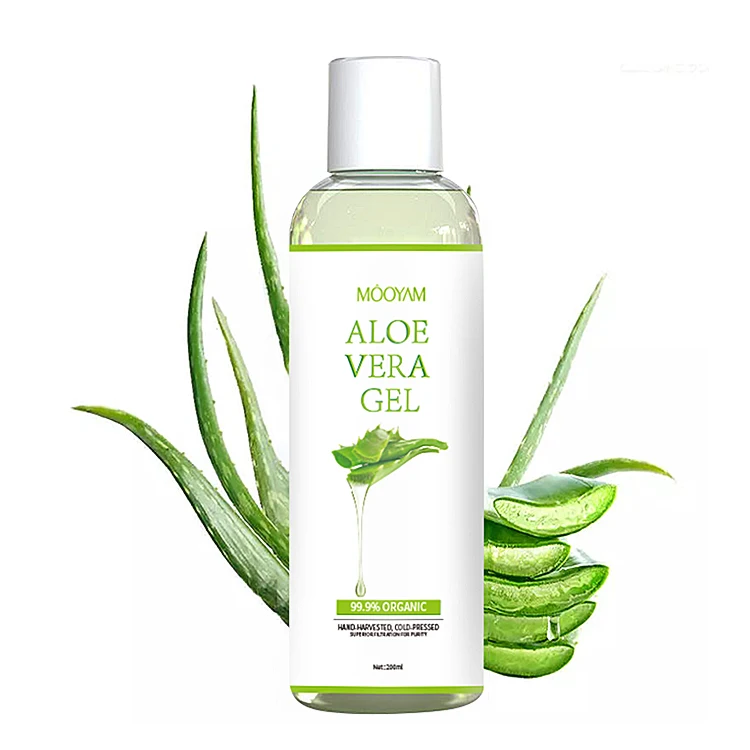 Manufacturing OEM Private Label 99.9% Pure Natural Organic Extract Soothing Aloe Vera gel For Face Skin