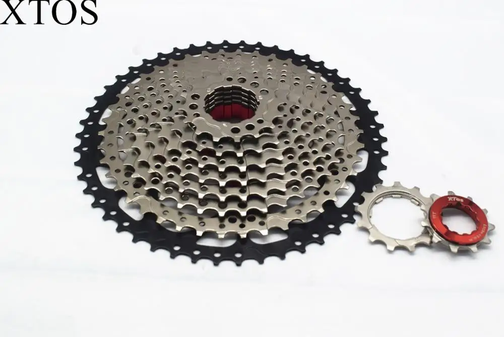 
Xtos 10Speed 11-50T Cassette Mountain Bike 10S 20S 30S Freewheel Sprocket for Parts Xt Slx Xo X0 X9 X7 