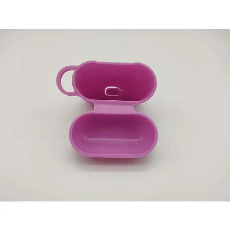 High quality pink 3D silicone protection headphone case with custom logo