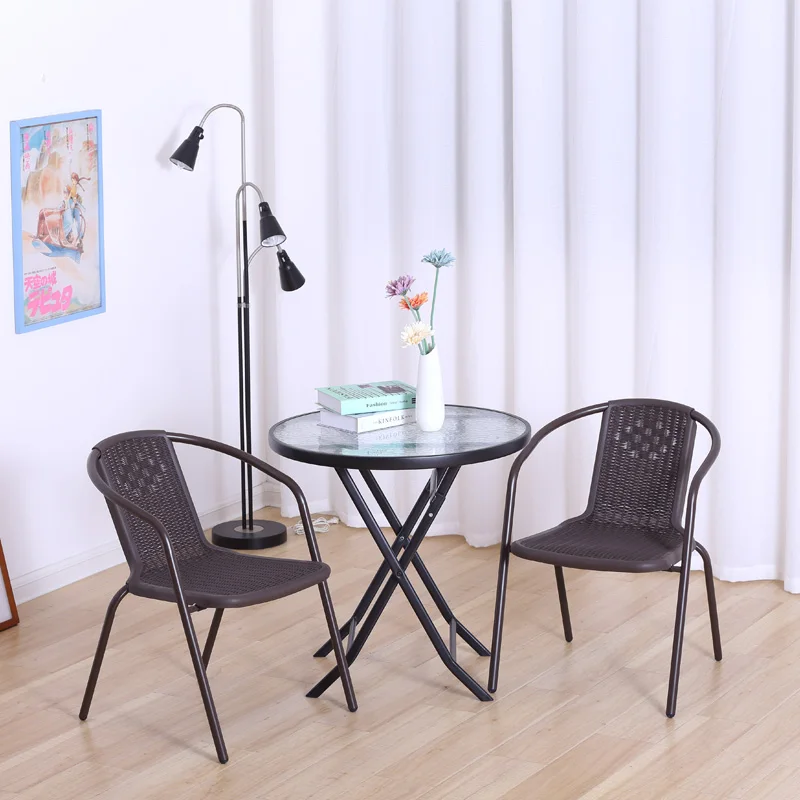 
Modern design outdoor nordic table and chair plastic garden outdoor 