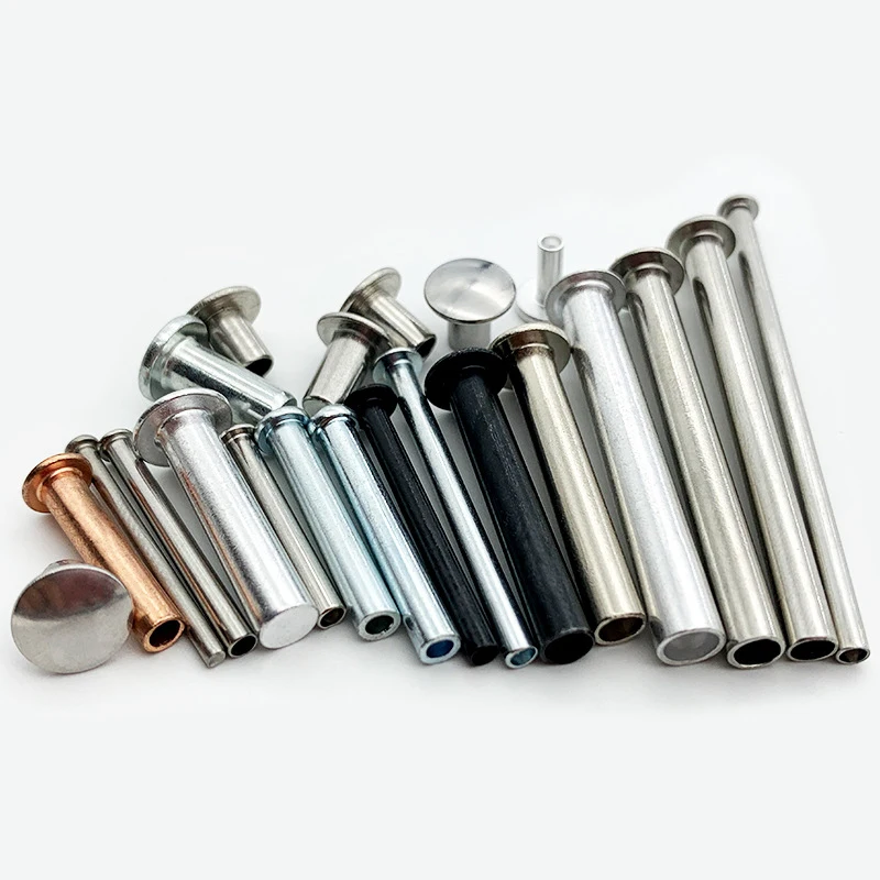 Customized   Manufacturer, Miniature Semi Tubular Metal Rivet Remaches For Furniture