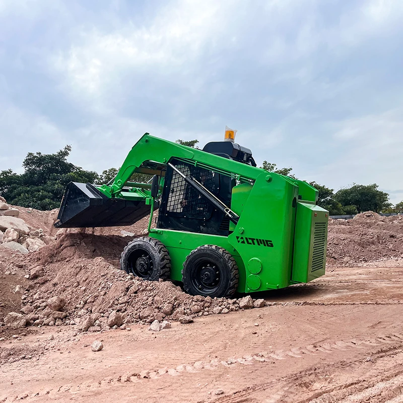 Skid Steer Loader battery Skid Steer Loader 300kg Electric Skid Steer Loader with snow shovel