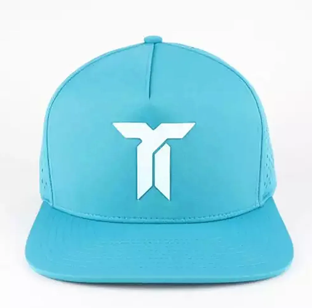 Изготовленный На Заказ Логотип вышитый лазером перфорированный Вырез отверстия Плавающий поплавок водонепроницаемый устойчивый Melin гольф шляпы защелкивающиеся крышки