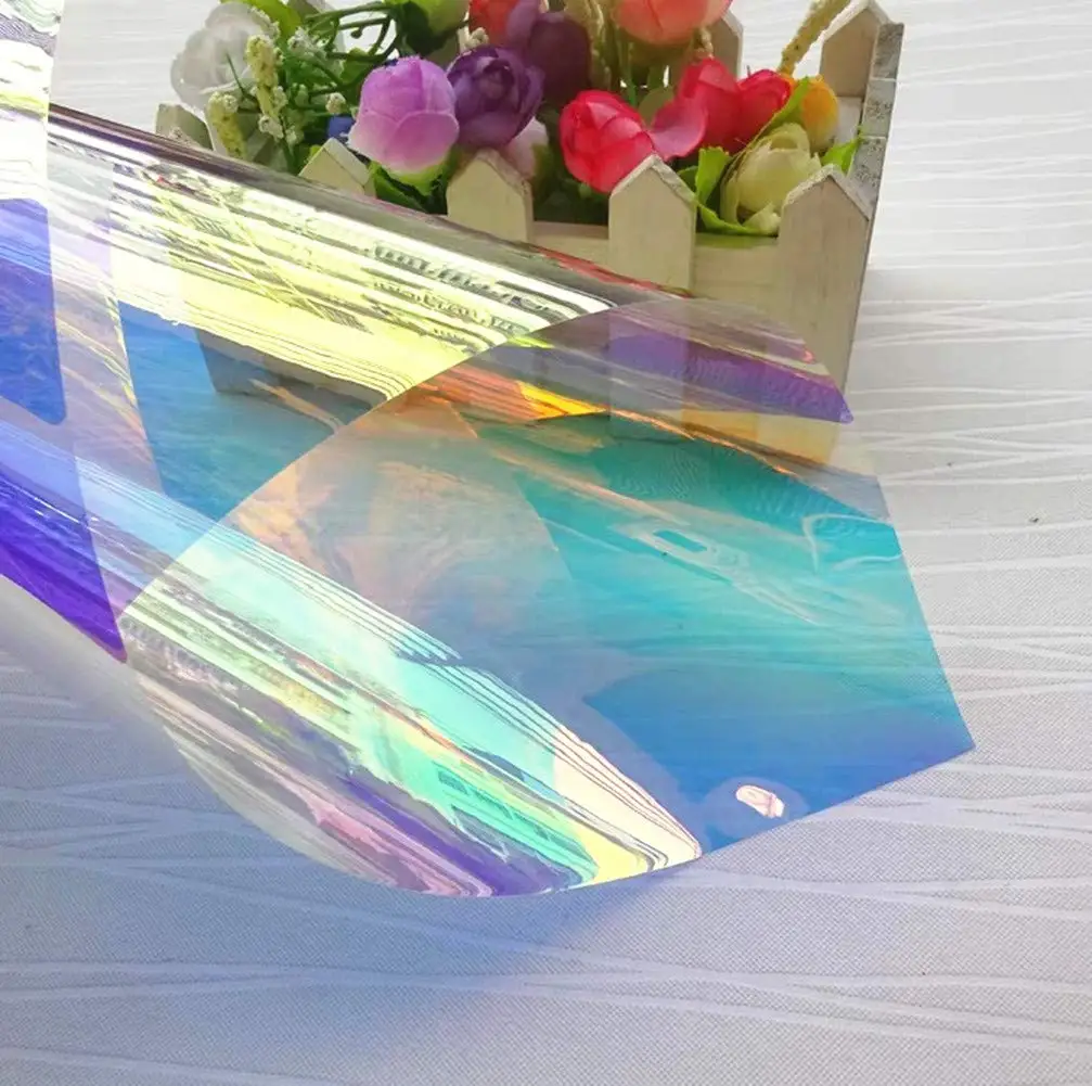Rainbow Iridescent Mylar Window Film Use in Glass and Acrylic Panel