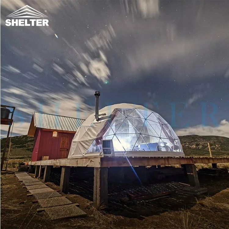 Outdoor Geodesic Dome Winter Dome Igloo Tent with Stove