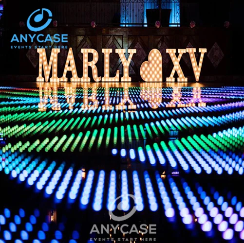 Good price RGB  6*8m Podium Banquet wedding inspiration digital dancing floor for event and weddings