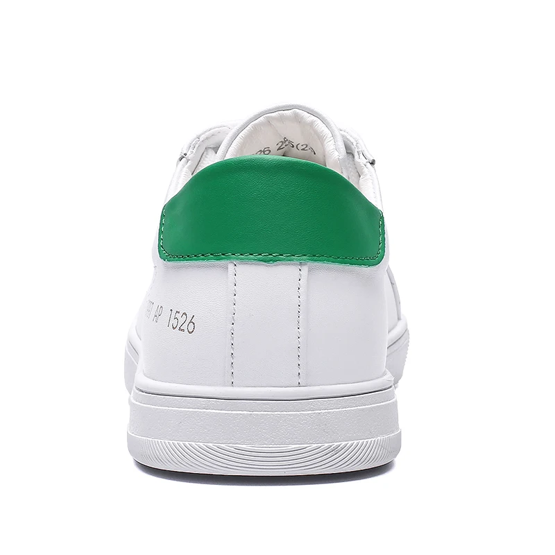 Blank All white and black genuine leather sneaker white men