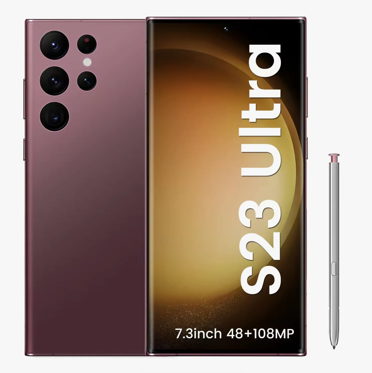 24MP+48MP Android 12.0 Gaming Phone 5G Mobile Phone Cell Phone Smartphone Hot Selling S22 ULTRA Original 7.2 Inch 16GB+512GB LCD