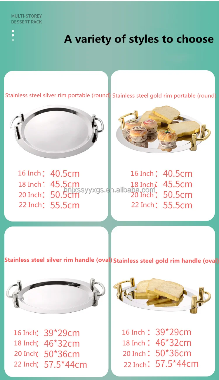 2022 Hotel Product Stainless Steel Deep Baking Tray Stainless Steel Food Serving Tray