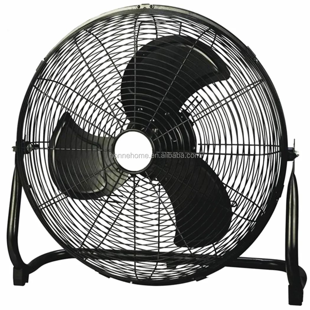 100W 16 inch High Velocity Air Cooling Metal floor standing fan