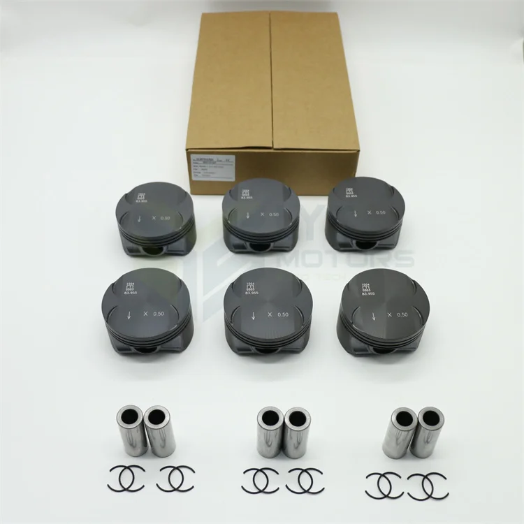 6PCS Piston Set Ring For BMW E46 E39 E60 E61 Z4 E83 E85 325i 525i 2.5i M54 M54B25 256S5 11257512526 11257509175 STD 050