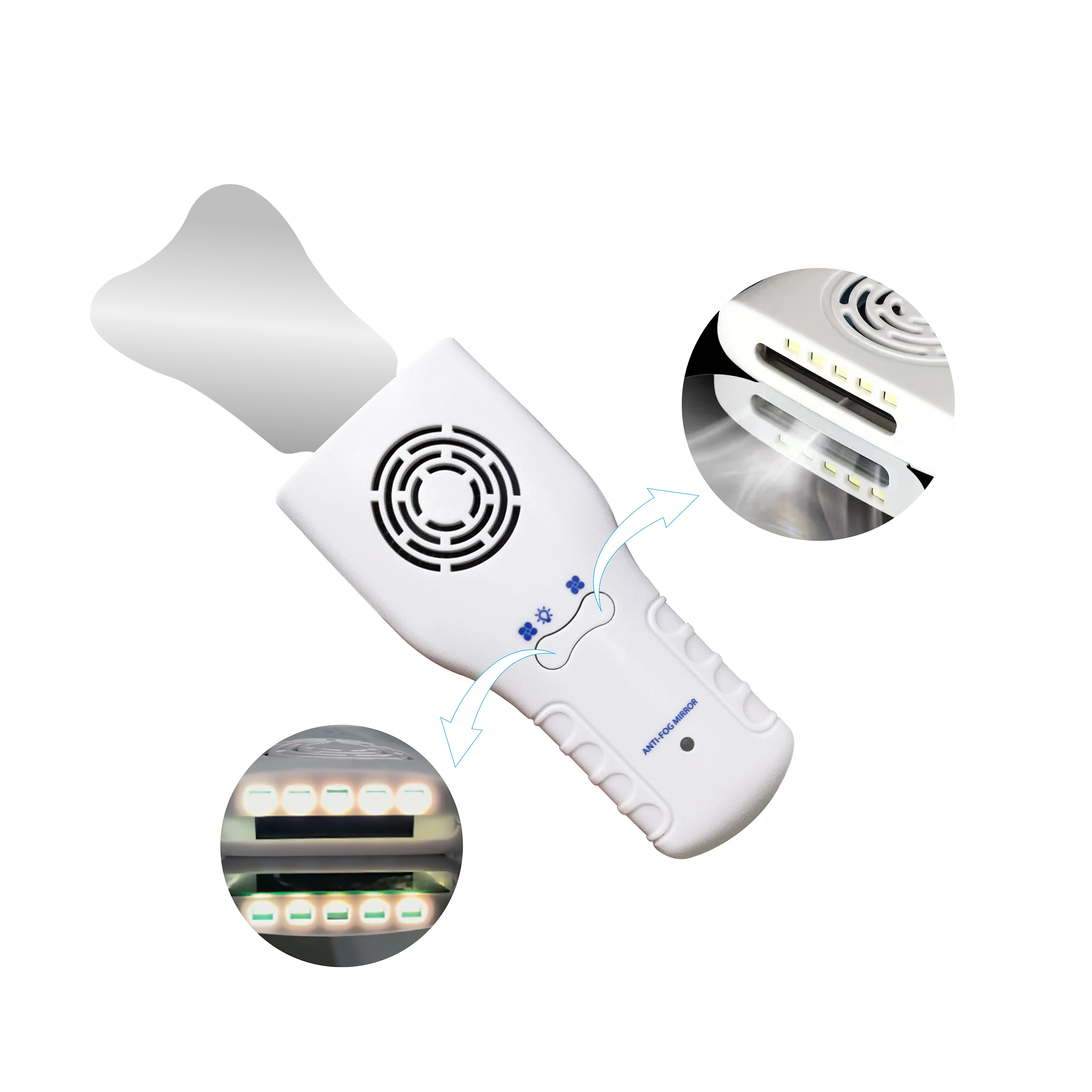 Dental Orthodontic Automatic Anti-fog Mirrors Defog oral photography Reflector n