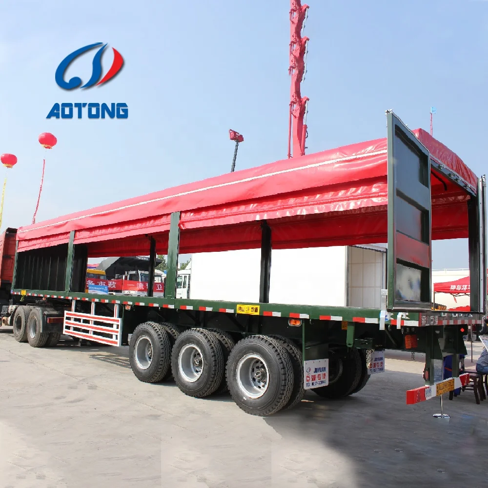 NEW Design 40 tons Curtain Sider Cargo Trailer/ Curtain Van Type Semitrailer/ Curtain Semi Trailer