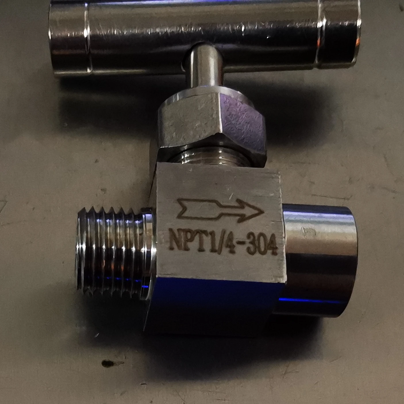 Aohoy Stainless Steel SS304 Tube OD 1/8' 1/4' 1/2' tee male/female Thread Needle Valve