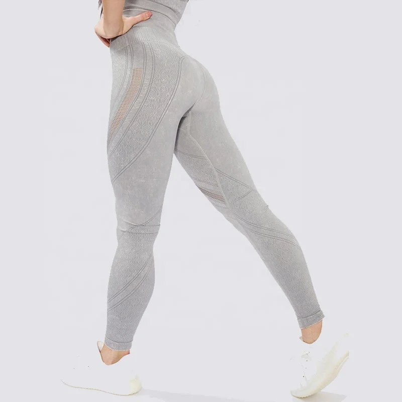 High Quality Fitness High Waisted Tights Sports Yoga Gym Set for womens Seamless Seamless Yoga Leggings Fitness Set