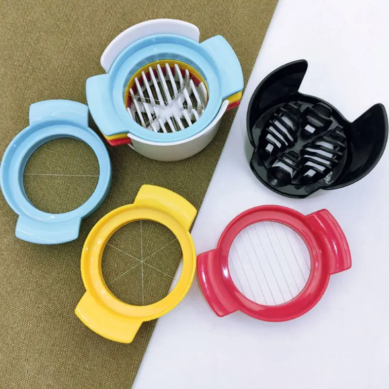 3 In 1 Multifunctional Egg Cutter Stainless Steel Wire Egg Cutter Kitchen Gadgets Tool Food Grade Slicer For Hard Boiled Egg