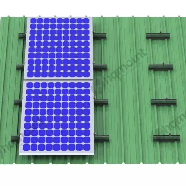 HQ MOUNT U50 Mini Rail PV Solar Panel Mounting System Aluminum Short Rail for Commercial Metal Sheet Rooftop