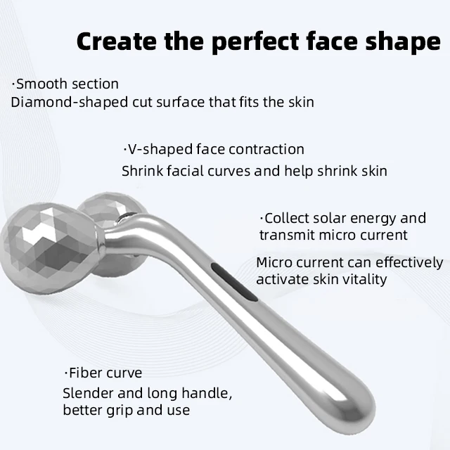 Solar Charging Customized Design Microcurrent Machine Thermolift Beauty Device For Face Lifting