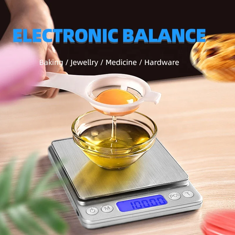 
Stainless Stain 0.01g Kitchen Gold Weight Scale, Digital Electronic Portable Gold Weighing Scales 