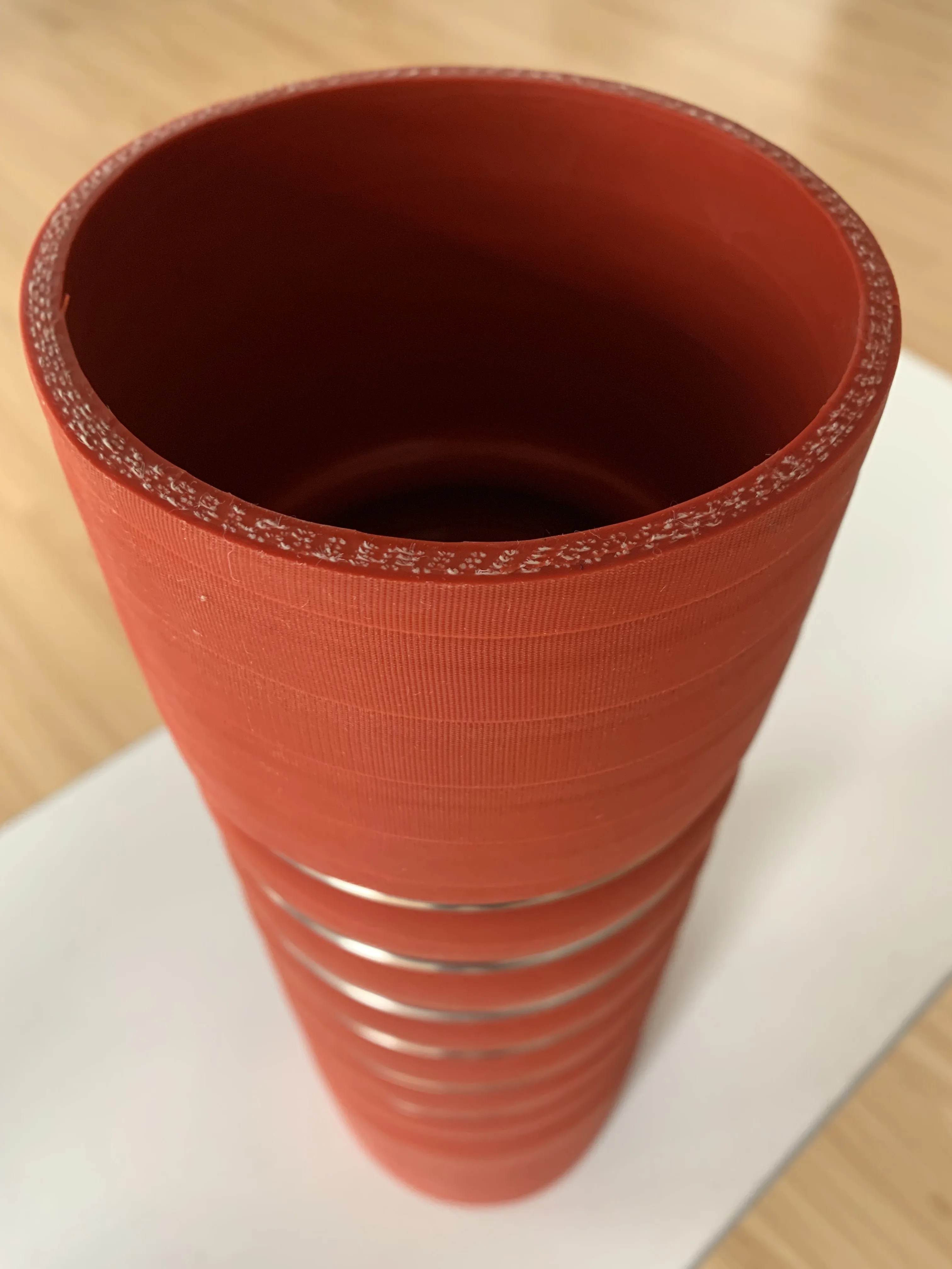 HV-SH21 Turbo hose / Silicone Hose for Truck (D=4inch L=12.5inch with 7 rings)