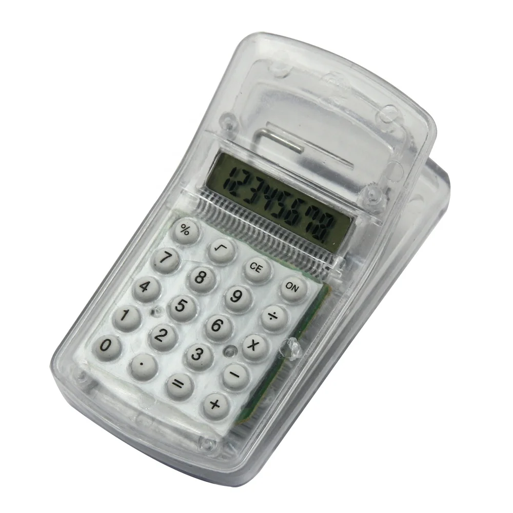 
Multi-function Small Basic Kids Sized Calculator 8 Digit Fancy Gifts Mini Clip Calculator 