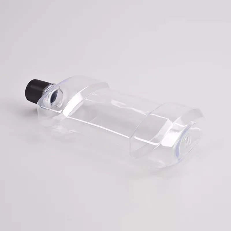 Wholesale Empty Travel Portable Oral Hygiene Mouth Wash Cleaning Packaging Container 250ml 500ml PET Plastic Mouthwash Bottle