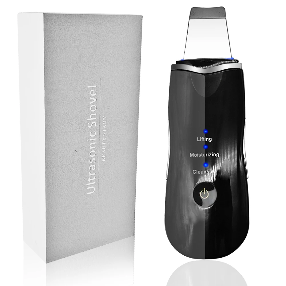 Portable Beauty Lifting Tool Facial Cleaner Device Blackhead Remover Ultrasonic Skin Scrubber