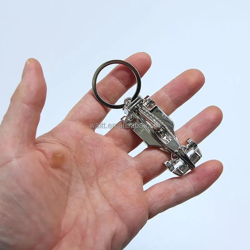 Mini F1 Keychain Metal Model for Racetrack Fans Formula One Racing Keyring Sleek Metal Design