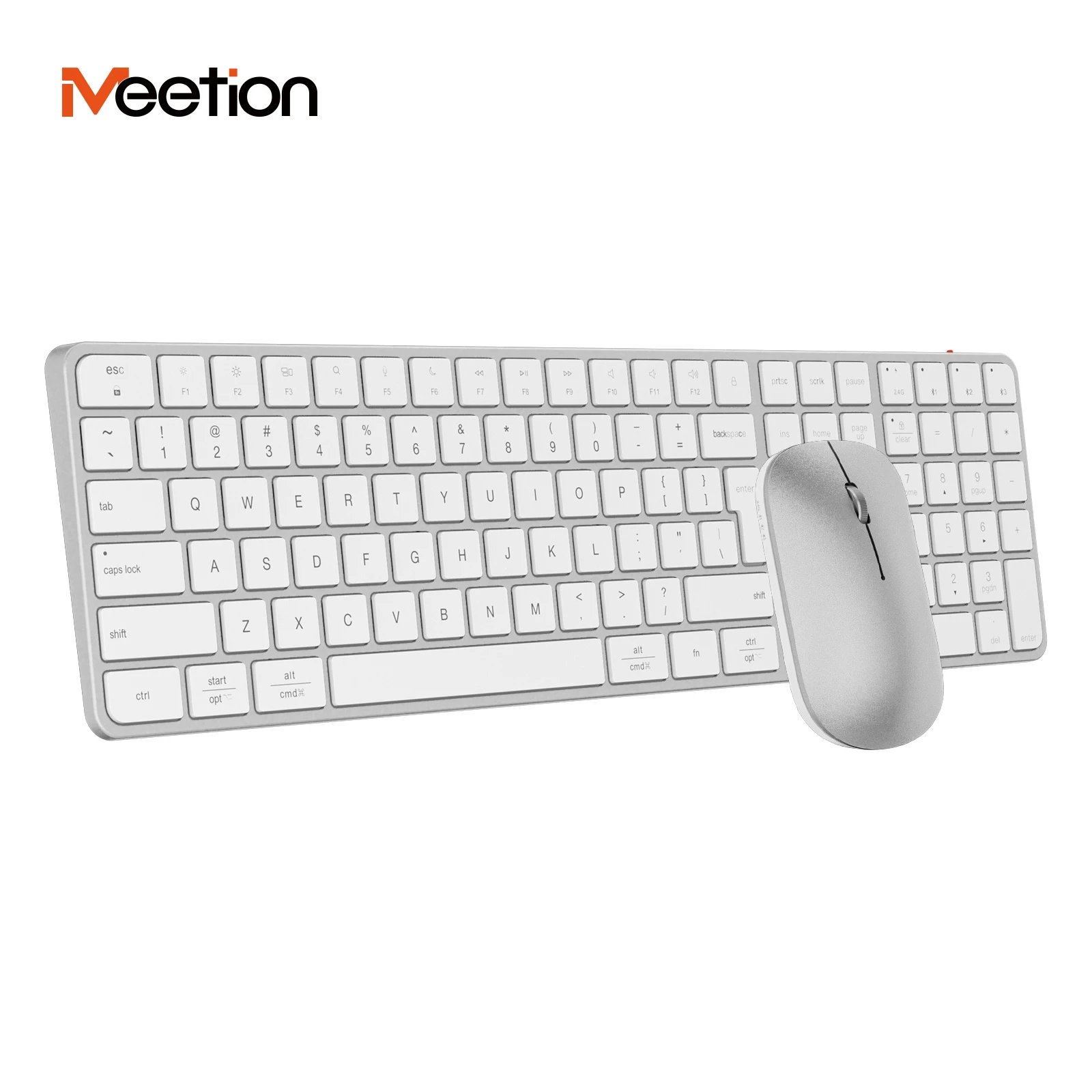 Meetion C230 Bluetooth перезаряжаемая беспроводная клавиатура и мышь комбо для волшебной клавиатуры ПК Windows ноутбука imac iPad Tablet