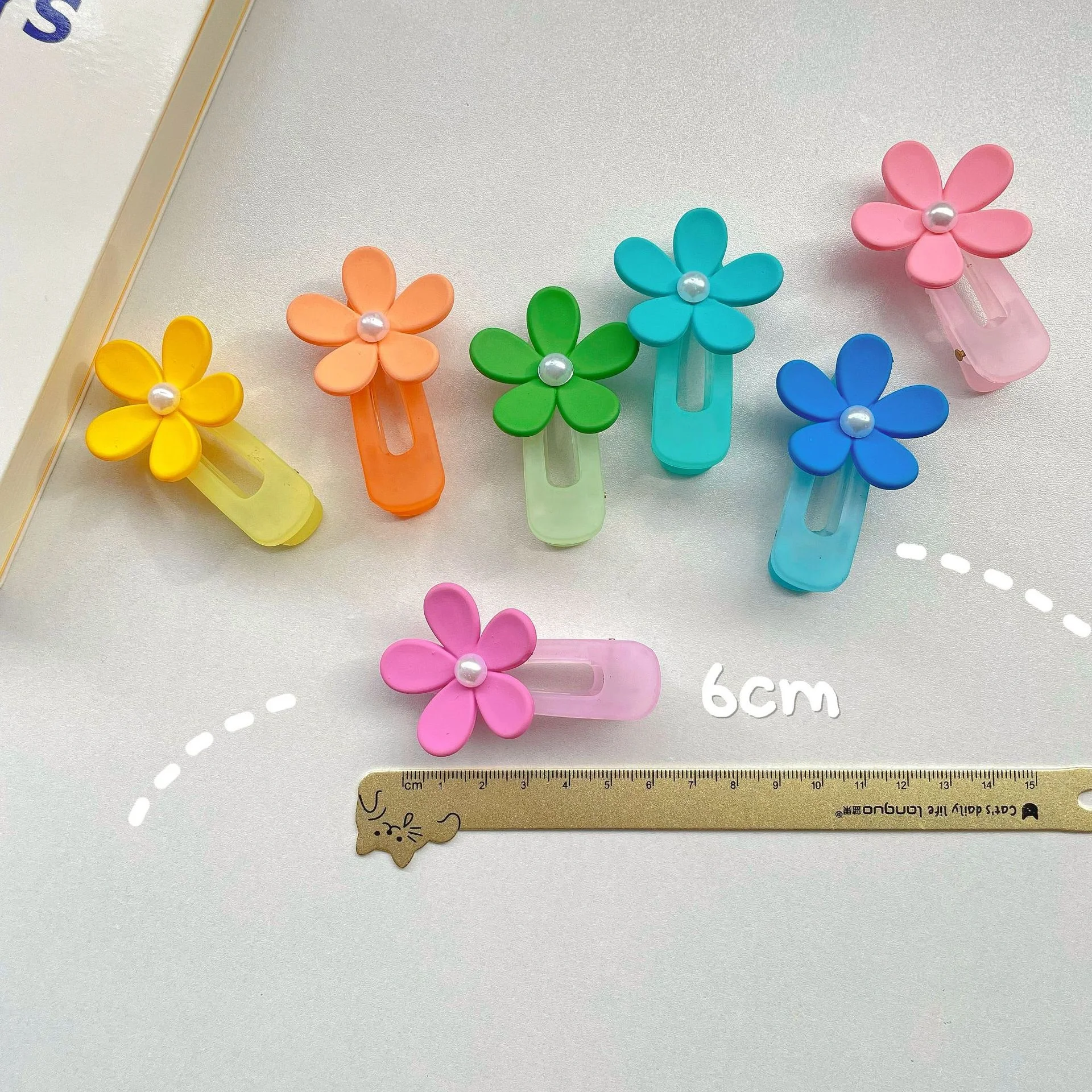 New Fashion acrylic candy hair claw clips new trending candy colors flower hair clips for summer daily accessories