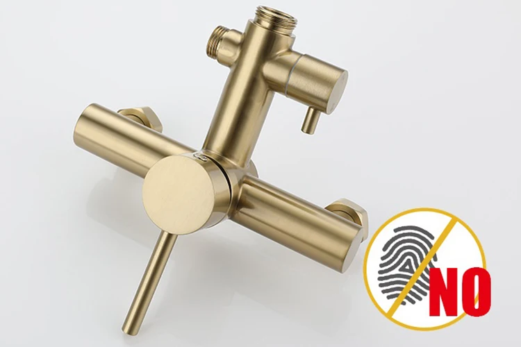 rain shower system set 2 function stainless steel 304 ss bathroom column 2 way mixer brushed gold 10 inch shower head large