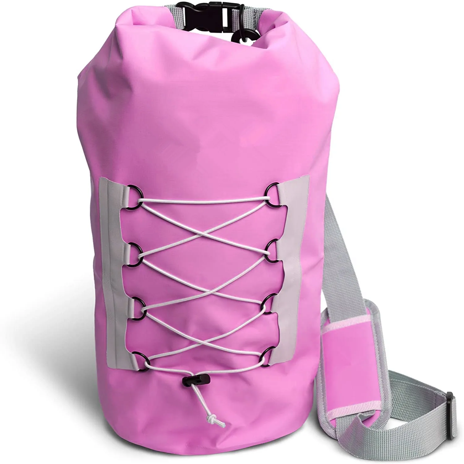 Waterproof Dry Bag Durable for Camping Beach Hiking Lakes Backpacking River Rafting Paddle Boarding Fishing Diving with Grey ACC