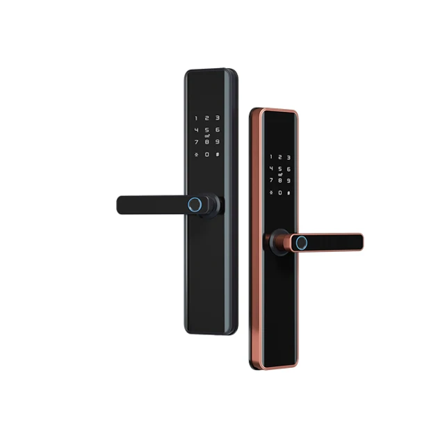 Fingerprint Scanner App Lock Electrical electronic Lock With Remote Control front outdoor gate Smartlock shenzhen