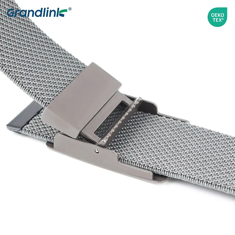 Factory Alloy Tactical Belt Polyester Buckle Weaving Stretch Fabric Belts Custom Logo Outdoor Adjustable Nylon Men Canvas Belt