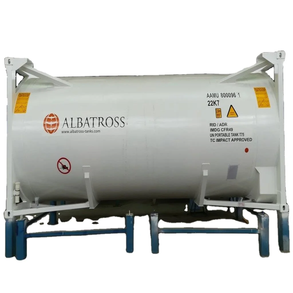 ISO standard 20ft  40ft Versatile tank container transport chemicals and food Steady flow tank shipping container