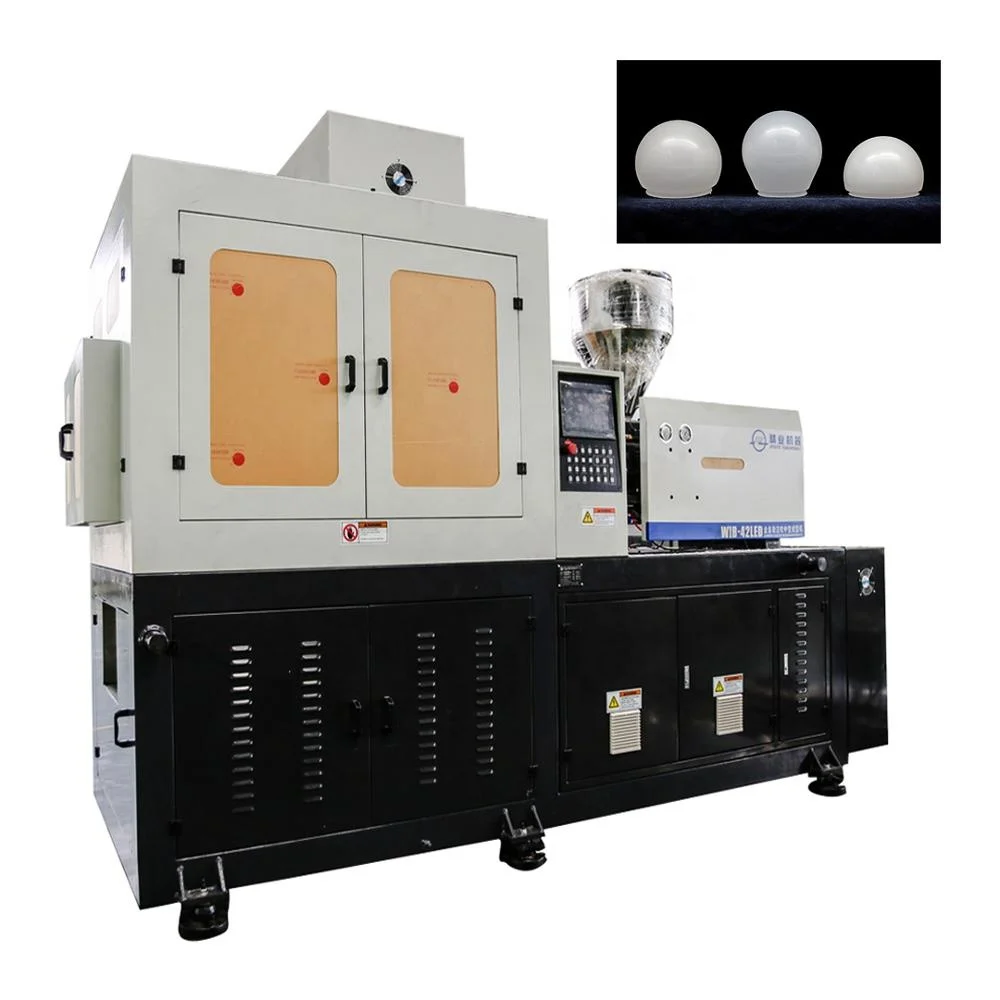 Dual servo system high speed lamp cover blowing machine