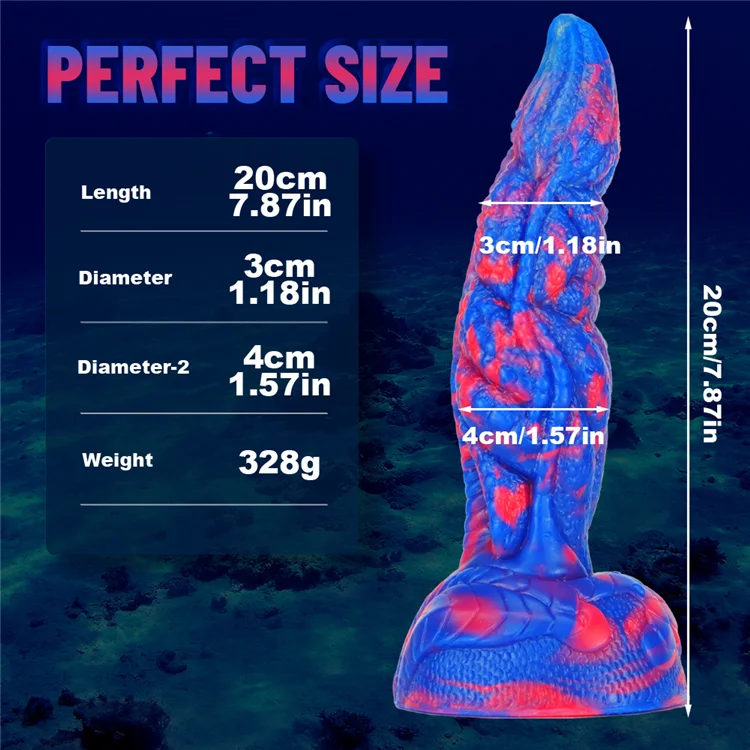 Alien Monster Dildo Double Stimulation Anal Mixed Color Liquid Silicone Dildo For Man Woman Couples
