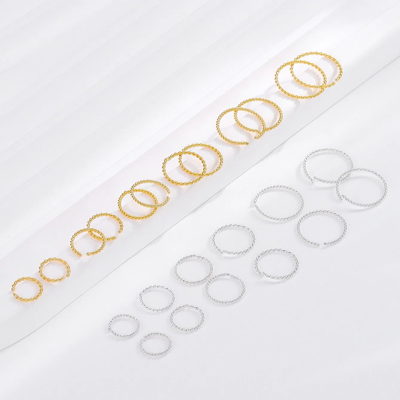 Низкий минимальный заказ 925 стерлингового серебра круглое кольцо в носу витая форма для пирсинга тела минималистская индивидуальность женщин и мужчин