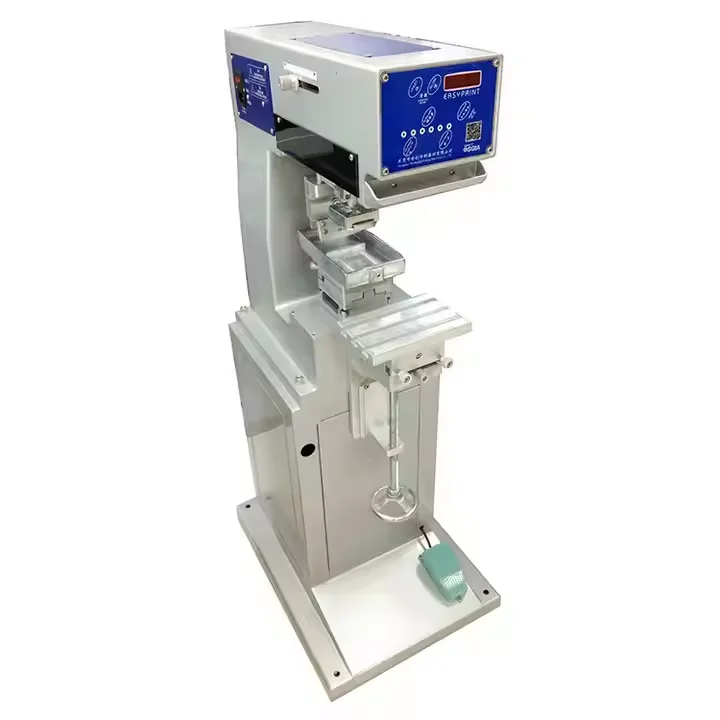 2 Color Semi-Automatic Tampon Pad Printer Plastic Perfume Wine Glass Bottles Cup Cap-Full Electric Gravure Plate Motor Pump Core