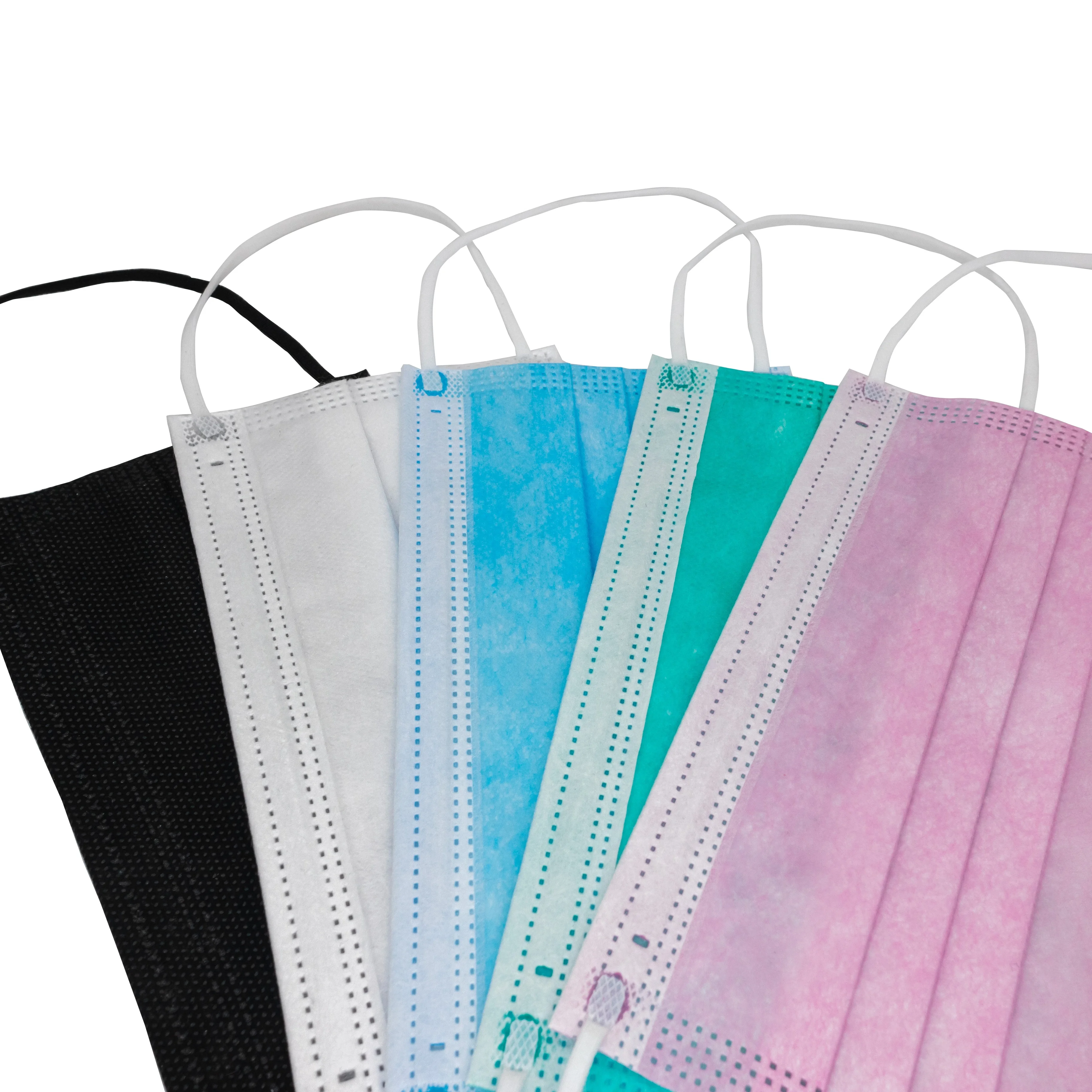 Factory Supply CE Certified EN14683 TYPE I & II &  IIR  disposable  NON WOVEN surgical face mask 3-ply medical mask