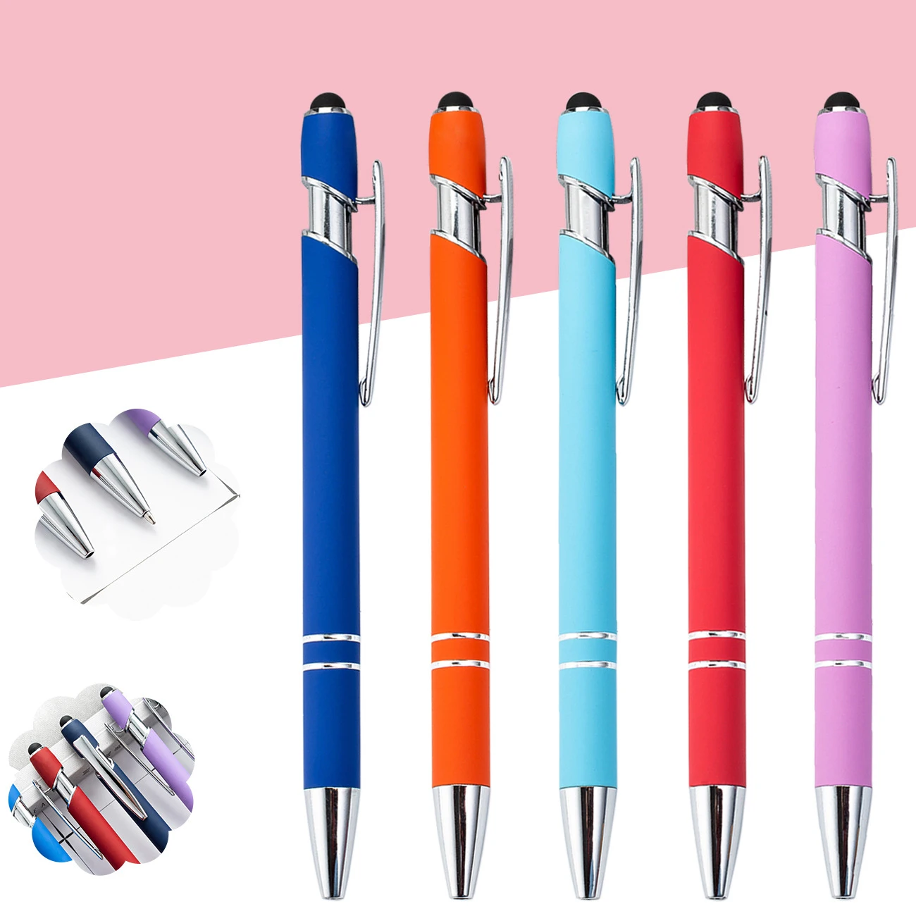 ZXX088 Hot Selling Promotional New Multifunction Ball Stylus Soft Touch Screen Pen 2 In 1 With Ball Pen With Custom Logo