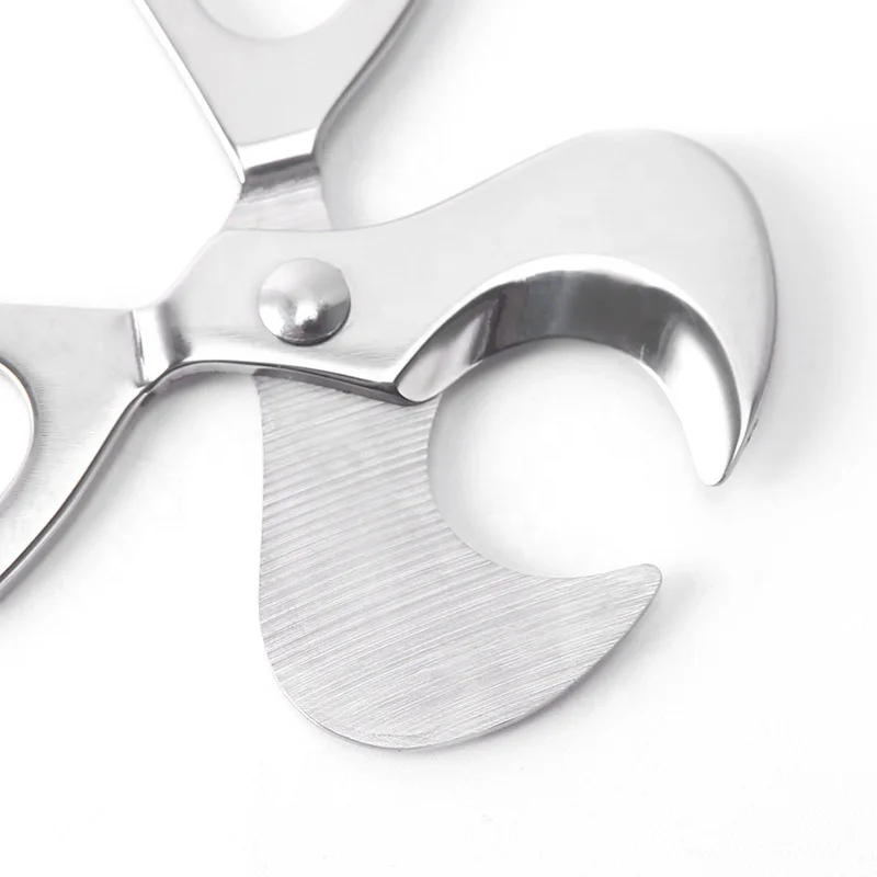 stainless steel cigar scissors cutter double cut blade scissors