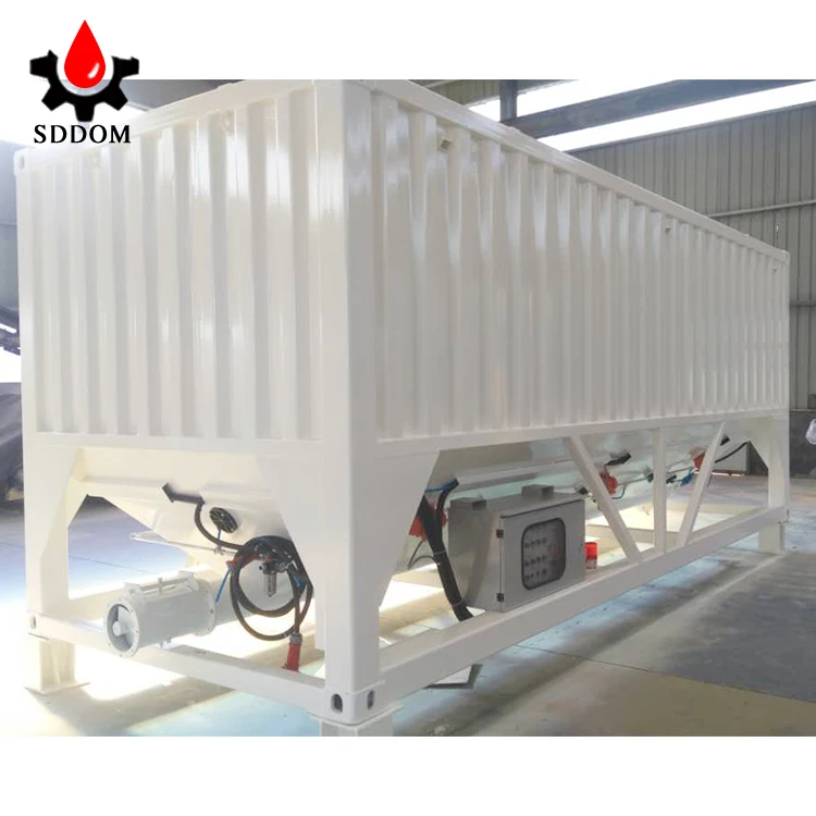 Professional manufacturer SDDOM Hopper New Horizontal bulk portable concrete mixing Cement Silo supplier
