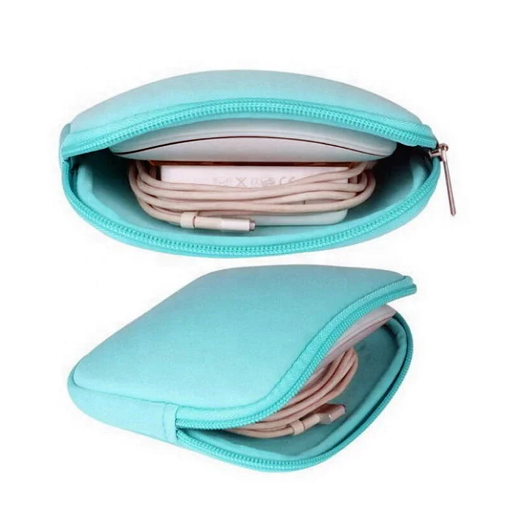 Mini Pouch Travel Storage Bag Compatible with smartphone Power Adapter, Laptop Accessories Cables, Cords, USB Drives, Earphones.