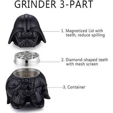 Darth Vader Death Star Droid коллекционная шлифовальная машина металлическая дробилка для специй из цинкового сплава