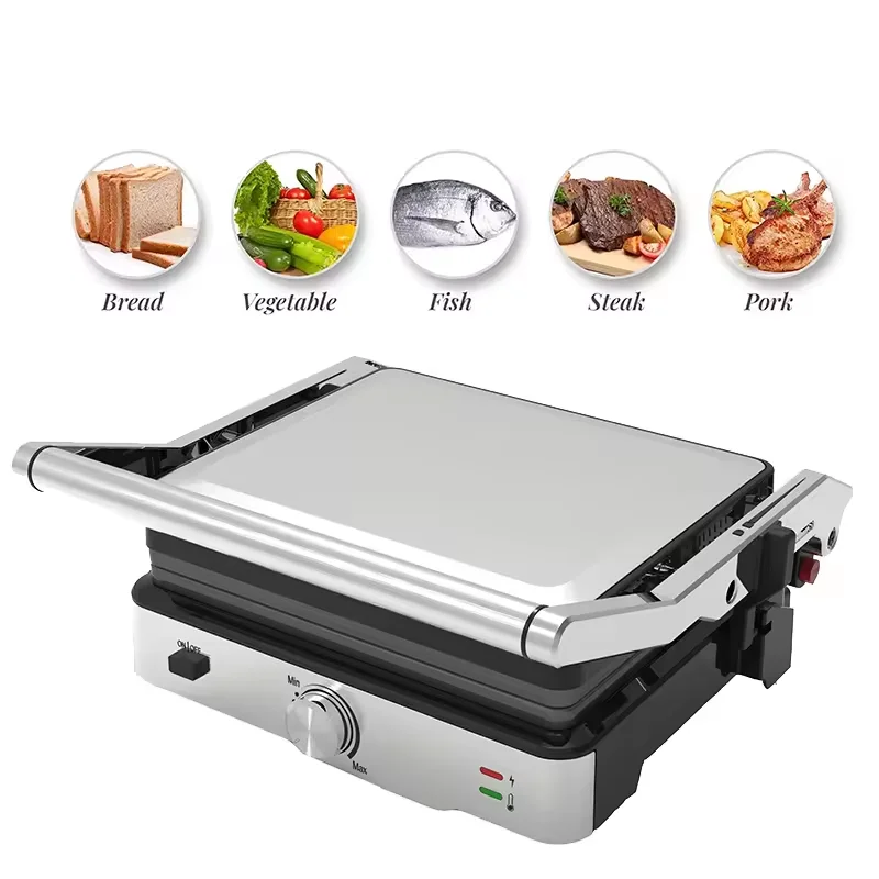 Household Toaster Digital Electric Contact Grill For Sandwich And Panini Maker