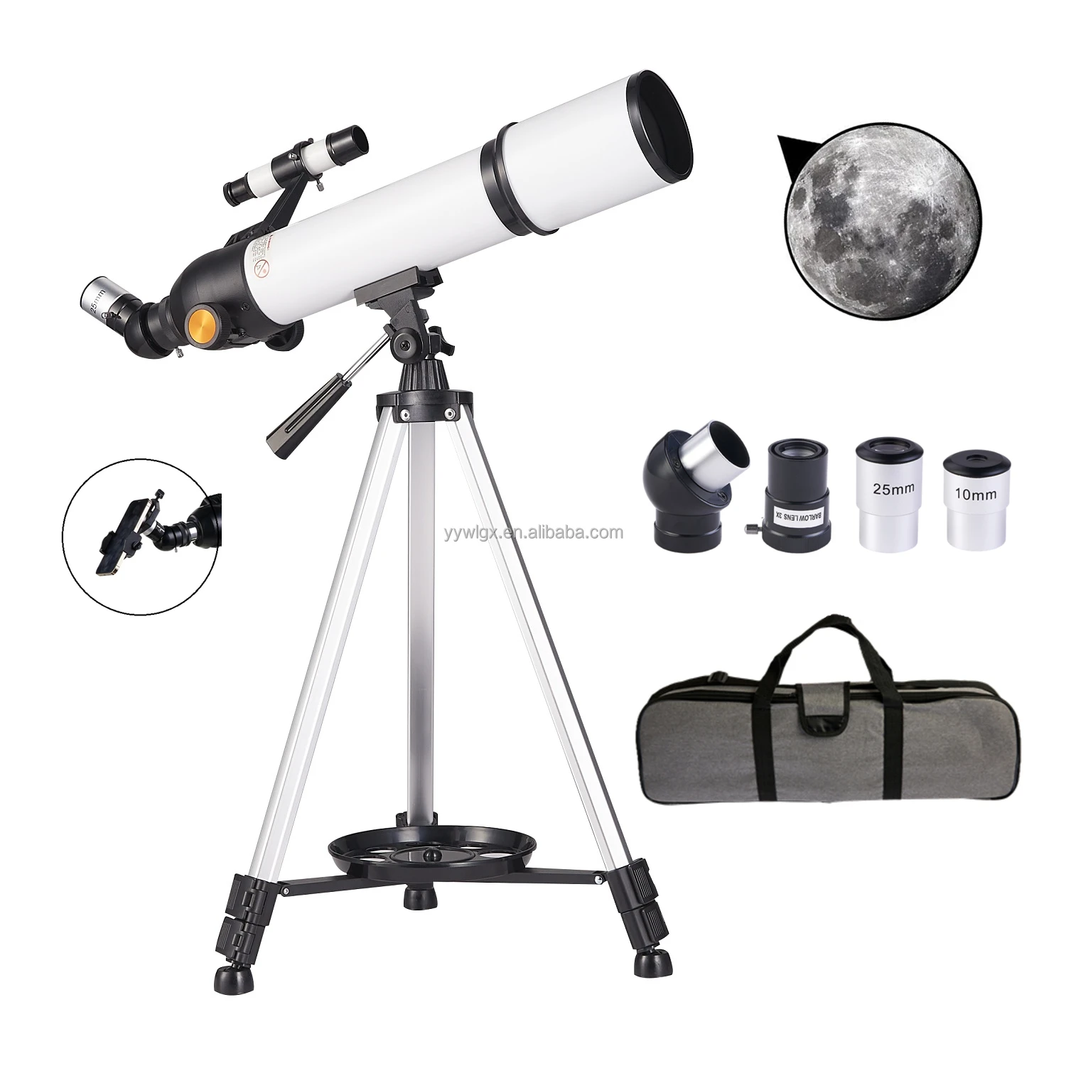 F50070M Outdoor Moon Watching Kids Beginners Portable Travel Monocular Refracting Astronomical Telescope 50070 With Carry Bag Tr