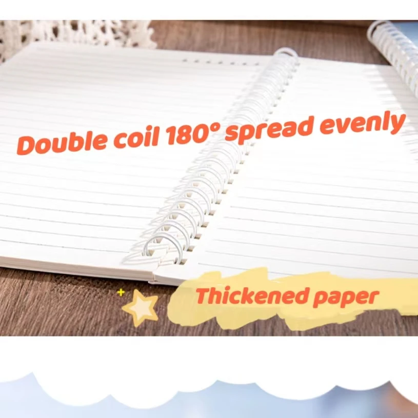 Wholesale A5 coil notebook notebook portatil oil painting diary notebook