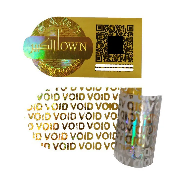 Custom Logo Low Price Factory Wholesale  Anti-tamper Sticker Authentic Anti-fake Safety Hologram Label
