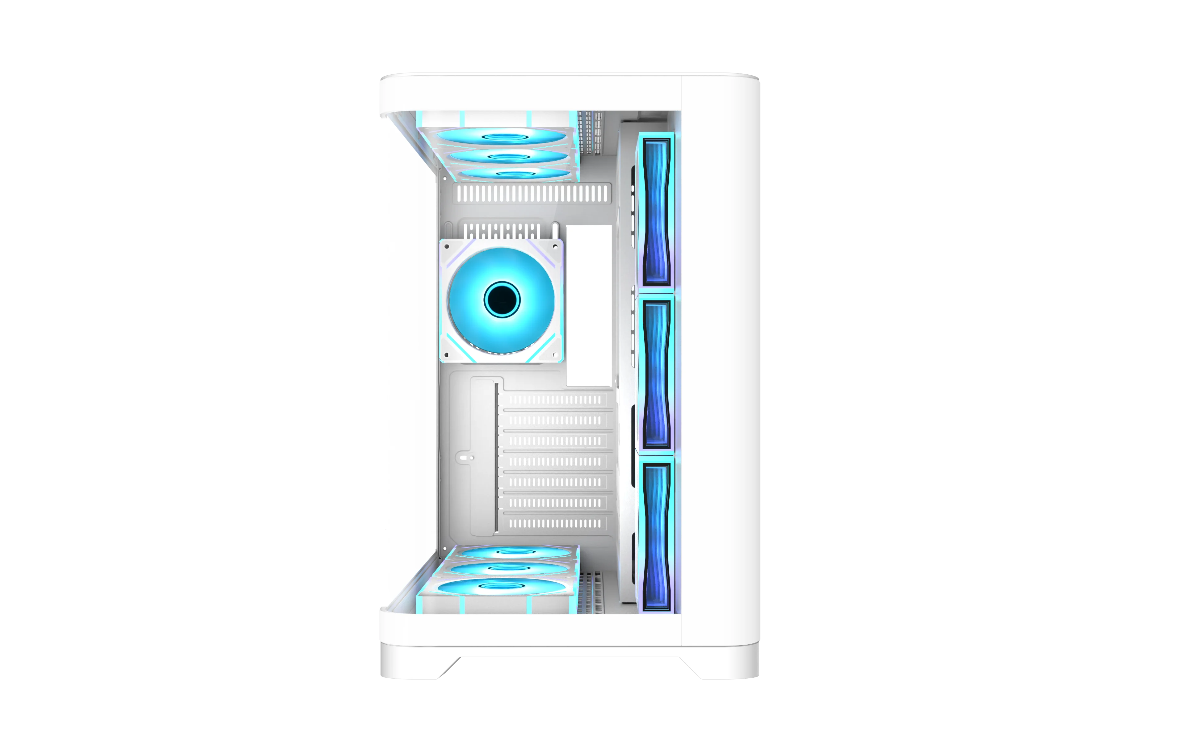 Custom Tempered Glass Gaming Case ATX Mid Tower High Quality Gaming PC Chassis Curved Glass OEM Computer Case